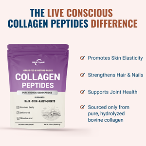 Poudre de <span class=keywords><strong>peptides</strong></span> de collagène à boire pour la beauté et la croissance des cheveux, non destinée aux femmes enceintes - Product Image 3