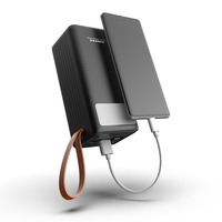 Batterie externe portable haute capacité 50000 mAh, charge rapide 22,5 W, lampe torche, support de poignée, station d'alimentation, batterie Li-polymère