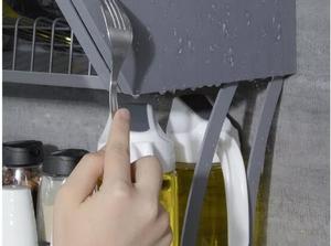 Goldmine Cabinet Organizers Wall Mounted Shelves Under <strong>Cupboard</strong> 2 Layers Pull Down <strong>Rack</strong> <strong>Spice</strong> Storage Organizers - Product Image 3