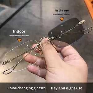 Gafas de Metal con Filtro de Luz Azul, Estilo <span class=keywords><strong>Piga</strong></span> Picha Kijivu Glasi Watu Wazima Almasi Uso Aina Wanaume Na Wanawake Universal - Product Image 2