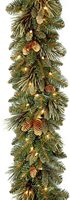 Guirlande de Noël pré-éclairée AYOYO Factory, fruits rouges, écologique, luxe, LED, 180 cm/2,7 m, décorations de Noël