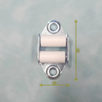 Accesorios de hardware de puertas y ventanas de persiana enrollable de aluminio, guía de correa de 23mm, guía de correa de persiana