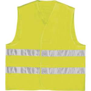 DELTA PLUS-Chaleco de alta visibilidad amarillo fluorescente de poliéster de montaje en paralelo-EAN MW129232, ropa de trabajo de color amarillo fluorescente de alta visibilidad-EAN MW129232 - Product Image 1