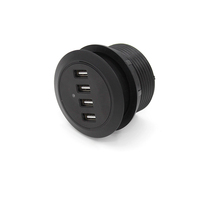 Prise cc quatre USB canapé œillet d'alimentation USB canapé prise encastrée bureau intégré bande d'alimentation encastrée meubles chargeur USB
