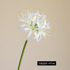 Fleurs artificielles de lys araignée individuelles, bulbes de Lycoris, lys araignée à longue tige, toucher réaliste pour la photographie, décoration de jardin à domicile - Product Image 6