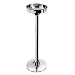 Supporto per secchiello per ghiaccio in acciaio inossidabile alto 74 cm per bottiglie di vino e champagne - Product Image 1