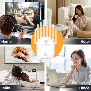 Extensor de Rango Wi-Fi6 PIX-LINK AX1800, Extensor de <span class=keywords><strong>Señal</strong></span> <span class=keywords><strong>WiFi</strong></span> con 8 Antenas, Amplificador <span class=keywords><strong>WiFi</strong></span> de Doble Banda con Puerto Gigabit Ethernet - Product Image 4