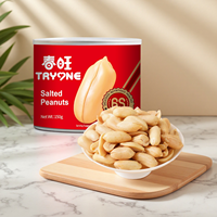 Vente en gros d'usine à bas prix, cacahuètes grillées et salées, 30g-150g, cacahuètes en conserve salées, boîte de conserve de 125g pour cacahuètes