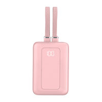 Batteries externes à charge rapide 10000mAh 20000mAh 22.5W, batterie portable Li-Polymère avec port Type-C intégré pour iOS, câbles tressés