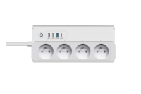 Bande d'alimentation électrique 4 voies UE Muti Prises d'extension de prise électrique Tuya Wifi Bande d'alimentation intelligente avec prise USB Europe 220V 13a
