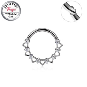 Piercings de Nariz Freya Segmentados, Aros Abiertos Sin Costuras, Joyería para Piercings de Hélice, Cartílago, Concha, Lóbulo y Daith - Product Image 2