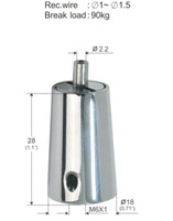 Accessoires d'éclairage système de suspension support de câble en acier inoxydable