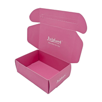 Cajas de embalaje de pelucas de cartón corrugado con logotipo personalizado ecológico, cajas de papel para cosméticos de ropa, tira de desgarro para regalos exprés