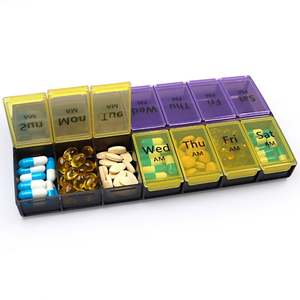 Estuche Organizador de Pastillas de Plástico Transparente con Apertura a Presión, Personalizado con Logotipo, Regalo Promocional, Libre de BPA, para Uso Diario - Product Image 5