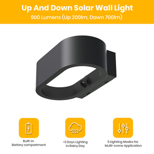 SRESKY Lampes De Jardin Solaires Mur <span class=keywords><strong>Ext</strong></span>érieur Led <span class=keywords><strong>Lampe</strong></span> De jardin <span class=keywords><strong>Solaire</strong></span> <span class=keywords><strong>Ext</strong></span>érieur Éclairage Mur - Product Image 3