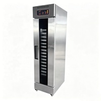 Armoire de Fermentation Automatique à Pulvérisation et Humidification à Porte Unique, 18 Plateaux, Température et Humidité Constantes, pour Pizzeria, Boulangerie et Pâtisserie