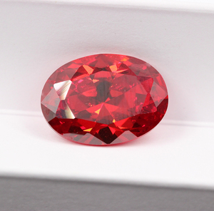 Chất Lượng Hàng Đầu Corundum Hình Bầu Dục Cắt Lỏng Tổng Hợp Corundum Đá Quý 1 Carat Đá Ruby Giá Mỗi Carat - Product Image 4
