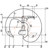 Brazo Robótico Industrial de Alta Rigidez, 7 kg, 6 Ejes Articulados, con Motor PLC, Precisión de 0.02 mm, Caja de Cambios Duradera para Exportación Internacional, IP67