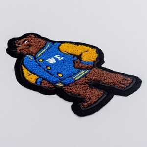 【人気商品】衣類用 特大 カスタムロゴ タオル刺繍 シェニール織 クマ 動物ワッペン アイロン接着 ヒートプレス カスタムシェニールワッペン - Product Image 3