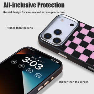 Custodia per telefono <span class=keywords><strong>cellulare</strong></span> in bianco per Pc con <span class=keywords><strong>stampa</strong></span> UV <span class=keywords><strong>Cover</strong></span> magnetica antiurto per iPhone 17 16 15 Pro Max - Product Image 3