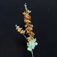 Fleurs artificielles réalistes en soie à double tige, type Delphinium, pour arrangements de mariage et présentoirs modernes en extérieur (vente en gros, prêtes à expédier)
