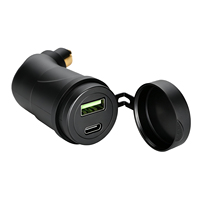 Chargeur de moto à double port 66W, PD30W USB36W, étanche, prise Hella, chargeur de voiture pour moto BMW 12V/24V, adaptateur de charge rapide