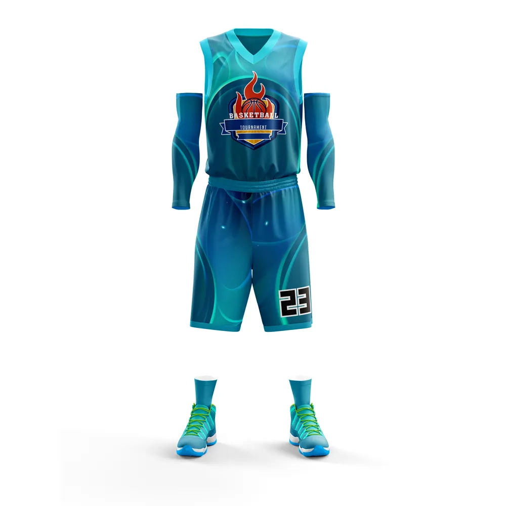 custom design polyester stitched basketball jerseys retro basketball shorts basketball t shirt
