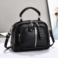Nouveau Sac Boîte en Cuir PU 2026 pour Femme avec Poignée Supérieure et Bandoulière Zippée