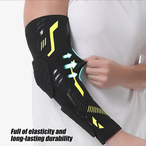 Protège-coudes alvéolés pour le sport, protection de l'avant-bras, manchon long de protection, attelle de coude antichoc, compression de protection du coude - Product Image 2