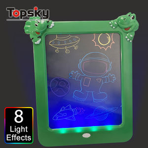 Lustiges DIY-Leuchtspielzeug für Kinder: Vorschul-Zeichenbrett aus Kunststoff, 3D-Magie-Leuchttablett zum Zeichnen für Kinder - Product Image 3