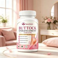 Comprimés d'amélioration des fesses et des fessiers pour femmes, à base de plantes naturelles, sans OGM, sans arômes artificiels