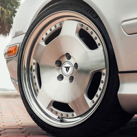 Jantes de voiture Ls Adamas Jdm Style Deep Dish, finition brossée Gunmatel, 2 pièces, forgées, pour Benz W140 W201 W126 W124 W126