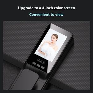 Olivia K5 kunci pembuluh darah sidik jari pintar sepenuhnya kamera ganda paduan aluminium anti-maling pintu kayu rumah Tuya App WiFi - Product Image 3