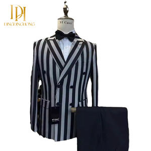 Nuevo <span class=keywords><strong>Traje</strong></span> Casual de Dos Piezas para <span class=keywords><strong>Hombre</strong></span>, Talla Grande, Transpirable, de Algodón, con Doble Botonadura, para Negocios, Eventos Nocturnos, Banquetes, Primavera, Uso Formal para Toda Temporada - Product Image 3