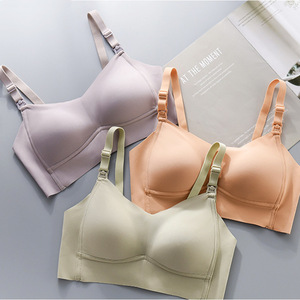 Soutien-gorge d'allaitement sans armatures à bretelles ajustables, bonnet complet, en modal/coton respirant, écologique, pour femmes enceintes, sous-vêtement de nuit - Product Image 3