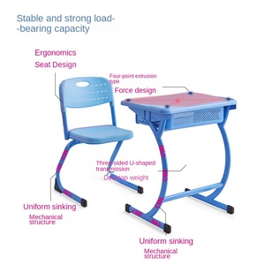 Customizable SONGYE Modern Classroom Study <b>Tables</b> Primary Secondary Schools Metal Construction <b>Adjustable</b> Height Children's Home - Product Image 3