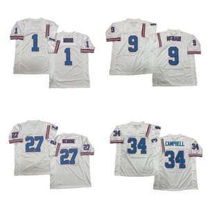 Maillot de rugby vintage pour homme, style cousu, Warren Moon, Steve McNair, Eddie George, Earl Campbell, Bruce Matthews, tailles S-3XL, livraison rapide - Product Image 1