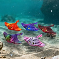 Juguete Antiestrés Manta Ray - Impreso en 3D, Multicolor, Flexible, Desliza a través del Estrés con Vibraciones Oceánicas, Juguetes de Escritorio para Aliviar el Estrés