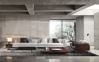 Meubles de salon modernes, canapé sectionnel sur mesure en bois de lariche pour salons, hôtels et appartements