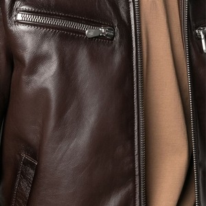 OEM Manufacturers Custom Men's Collar Leather Varsity Jacket Camouflage Embroidery Motorcycle Jacket Canvas <b>Fabric</b> Coating - Product Image 6