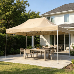 Offre Spéciale – <span class=keywords><strong>Abri</strong></span> Extérieur Pliant et Télescopique 3x4,5 m Anti-accumulation d'eau, Idéal pour Événements Commerciaux, Publicitaires, Fêtes – Résistant au Vent, Soleil et Pluie - Product Image 1