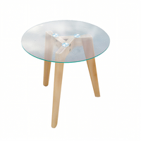Table basse moderne en bois, table d'appoint de canapé, meuble de rangement mobile pour salon, table de chevet, mobilier de maison Green Forest WCT-11781