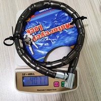 Accessoires de vélo Serrure de vélo de moto de haute sécurité antivol robuste avec câble en acier Serrure de chaîne de vélo