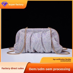 Bolso de Noche de Poliéster de Alta Gama con un Solo Asa, Hecho a Mano, con Diamantes de Imitación y Diseño de Clip de Nube, a la Moda, Tanjing - Product Image 2