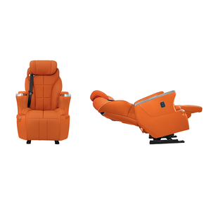 Sedile VIP FullMoon di Lusso Personalizzato in Pelle Sintetica con Ventilazione Elettrica Regolabile per Camper, SUV, Limousine e Furgoni - Product Image 1