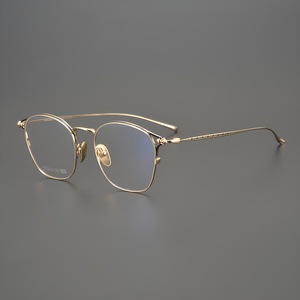 高級ブランドカスタマイズされた猫目純粋なチタンガール光学近視処方パーソナライズされたハイエンドの読書メガネをサポート - Product Image 3
