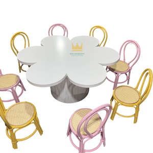 Sillas Infantiles de Mimbre Hechas a Mano, Muebles para Fiestas de Cumpleaños, Asientos Infantiles de Mimbre Natural, Fabricante - Product Image 5