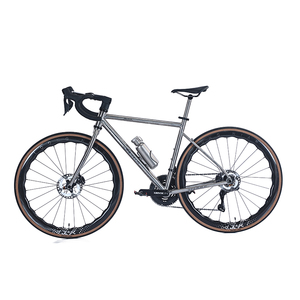 <span class=keywords><strong>Bicicletta</strong></span> da Strada in Titanio Pieno, 24 Velocità con Cambio Wireless, Bici da Corsa Interamente in Lega di Titanio con Cablaggio Interno Completo - Product Image 5