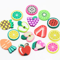 20*20*2mm Slime Filler Aardbei Polymeerklei Sprinkles voor Kinderen DIY Zachte Klei voor Creatief Klei Nagelkunst Scrapbook Decoratie DIY
