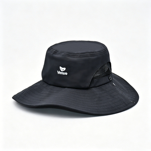 Men's Breathable Mesh Bucket <b>Hat</b> Quick Dry Outdoor Sun <b>Hat</b> with Venue Logo for Hiking Fishing - Product Image 3